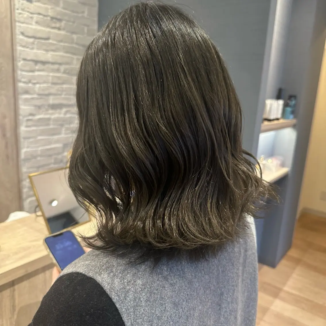カラー 透明感カラー グレージュ オリーブグレージュ オリーブグレー 🦋韓国モテカラー 🦋𝕐𝕌𝕀のヘアスタイル
