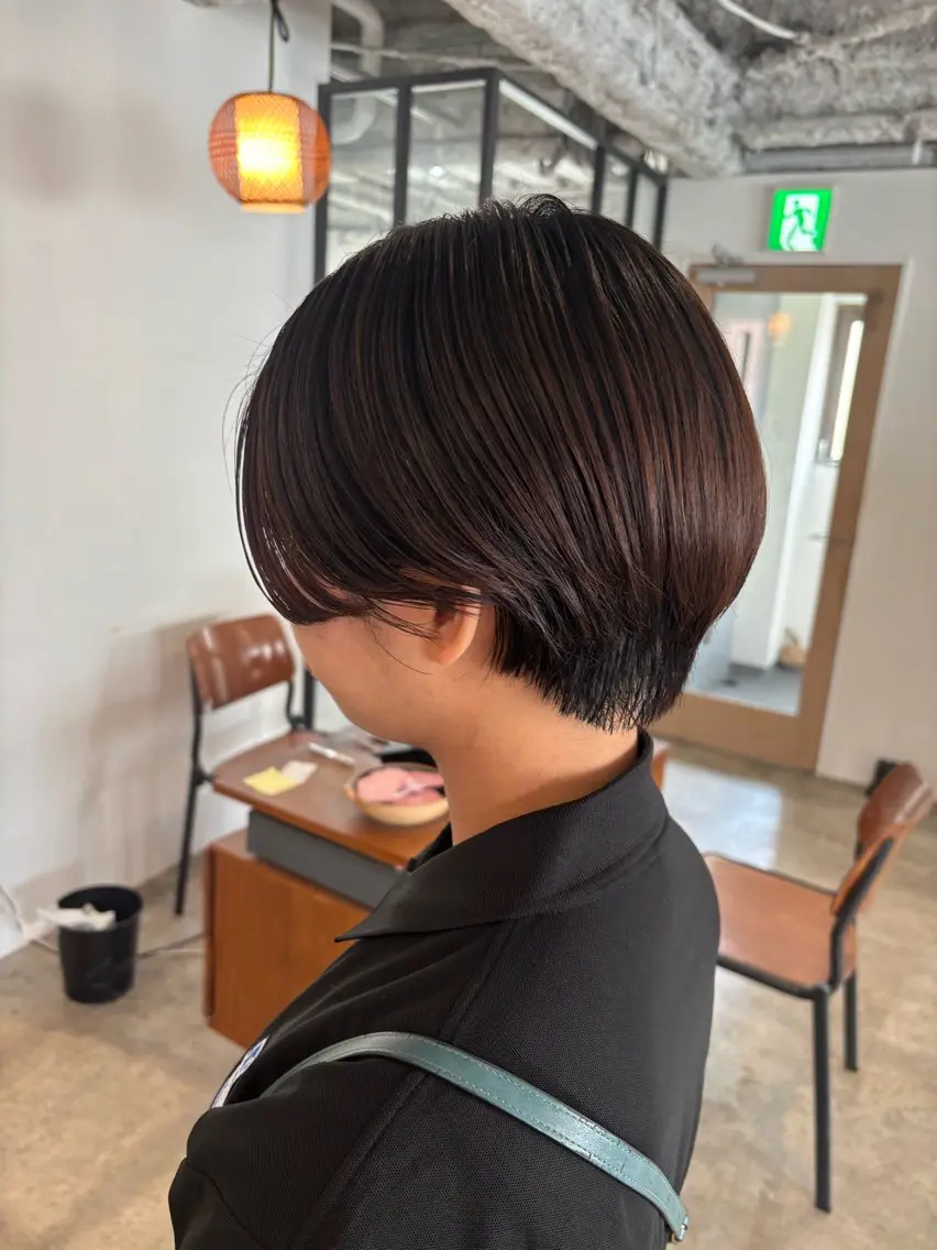ショート カラー ショートヘア カット ヘアカラー トリートメント Takuma Suzuki中目黒のヘアスタイル