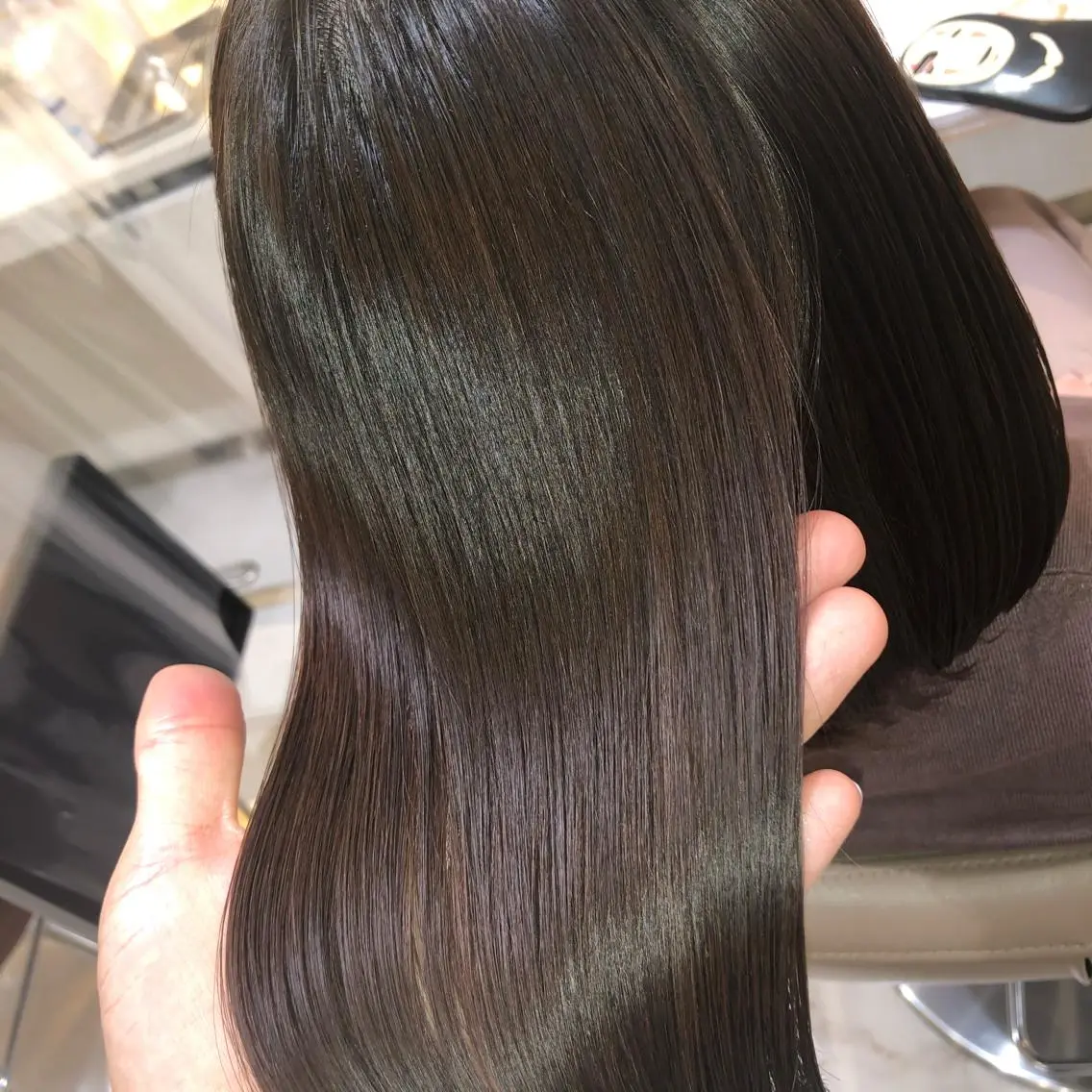 ミディアム パーマ くせ毛 縮毛矯正 安井　昴 💫ブリーチ縮毛矯正のヘアスタイル