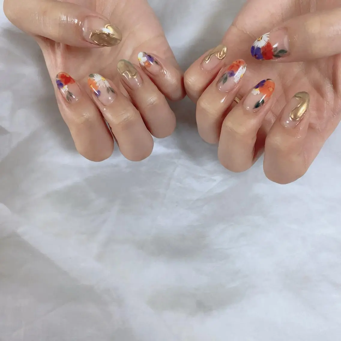 ネイル ミラーネイル ハンドネイル SOL NAILのネイルデザイン
