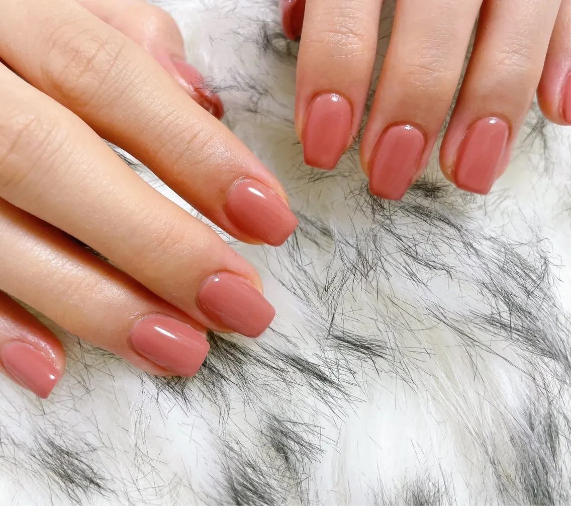 ネイル ジェルネイル 韓国ネイル メンズネイル ワンカラーネイル パラジェル kiki nail たまプラーザのネイルデザイン