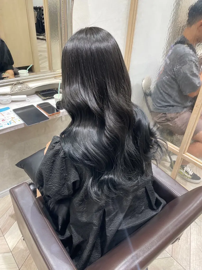 ロング カット ヘアカラー トリートメント KANA🌷 髪質改善のヘアスタイル