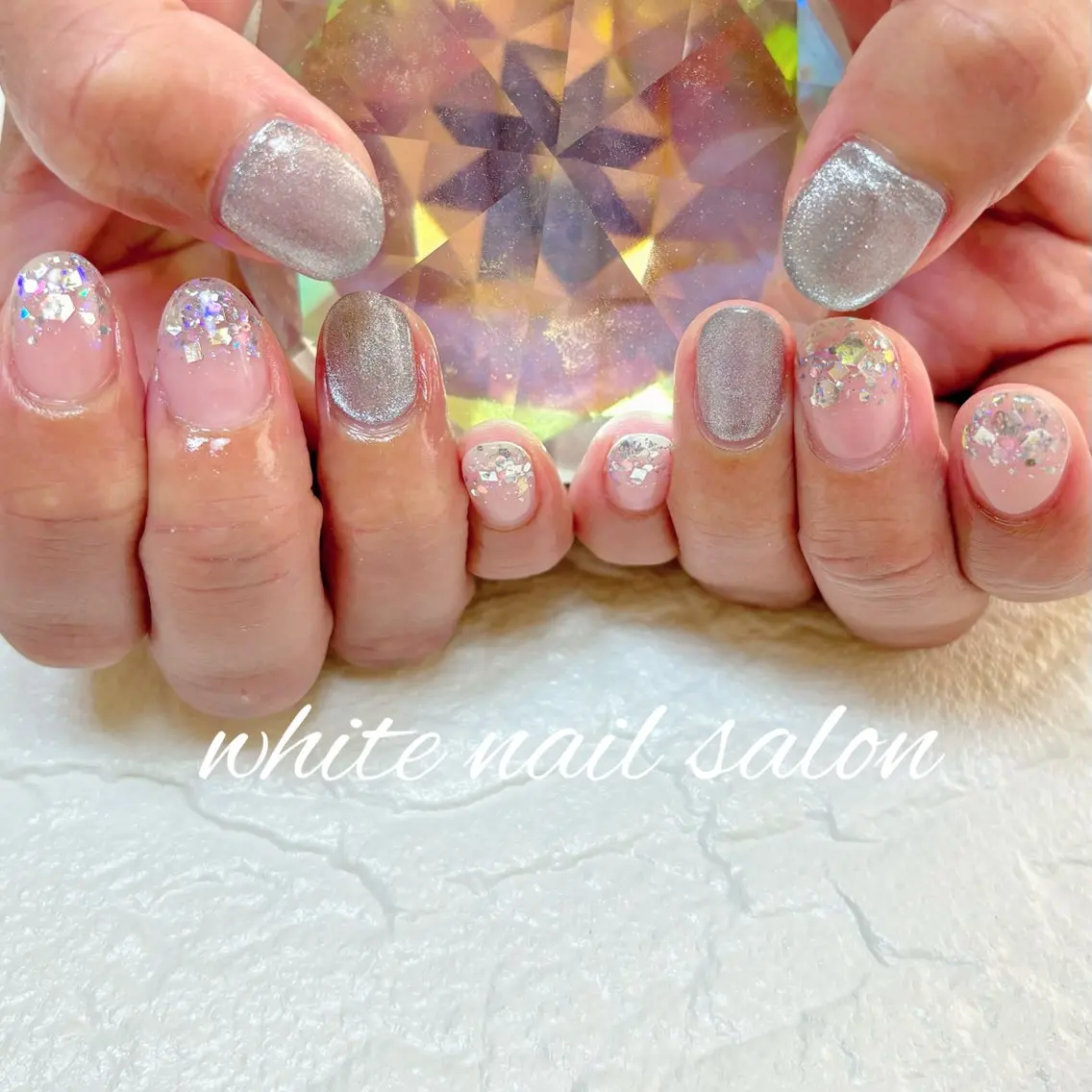 ネイル フットネイル ハンドネイル white nail salonのネイルデザイン