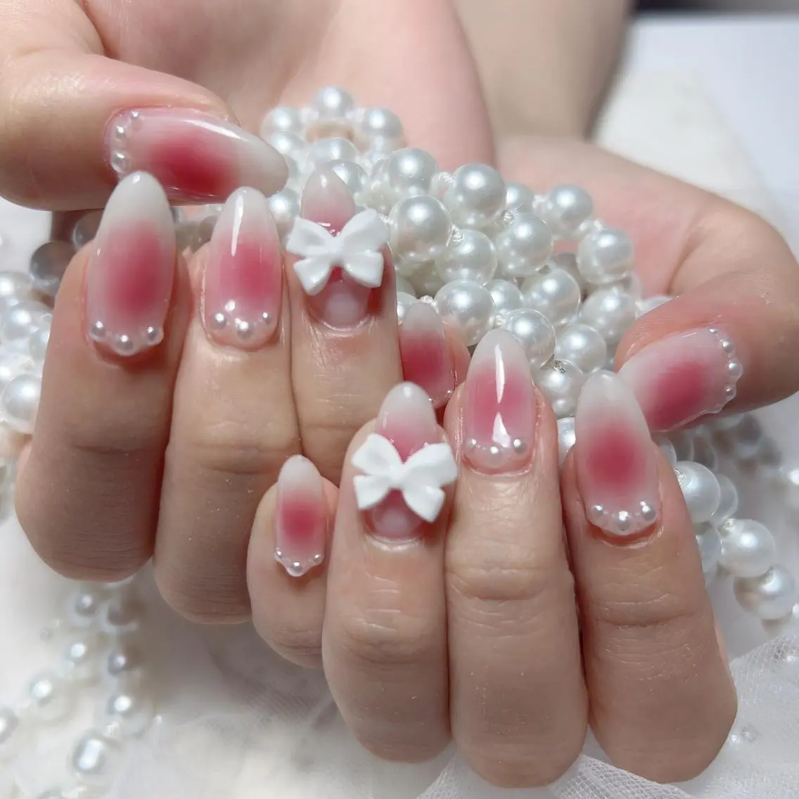 ネイル ハンドネイル M 🌷Nail 長さだし専門店のネイルデザイン