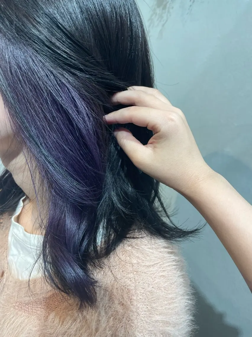 ミディアム カラー インナーカラー Canon/ インナーカラー/小倉のヘアスタイル