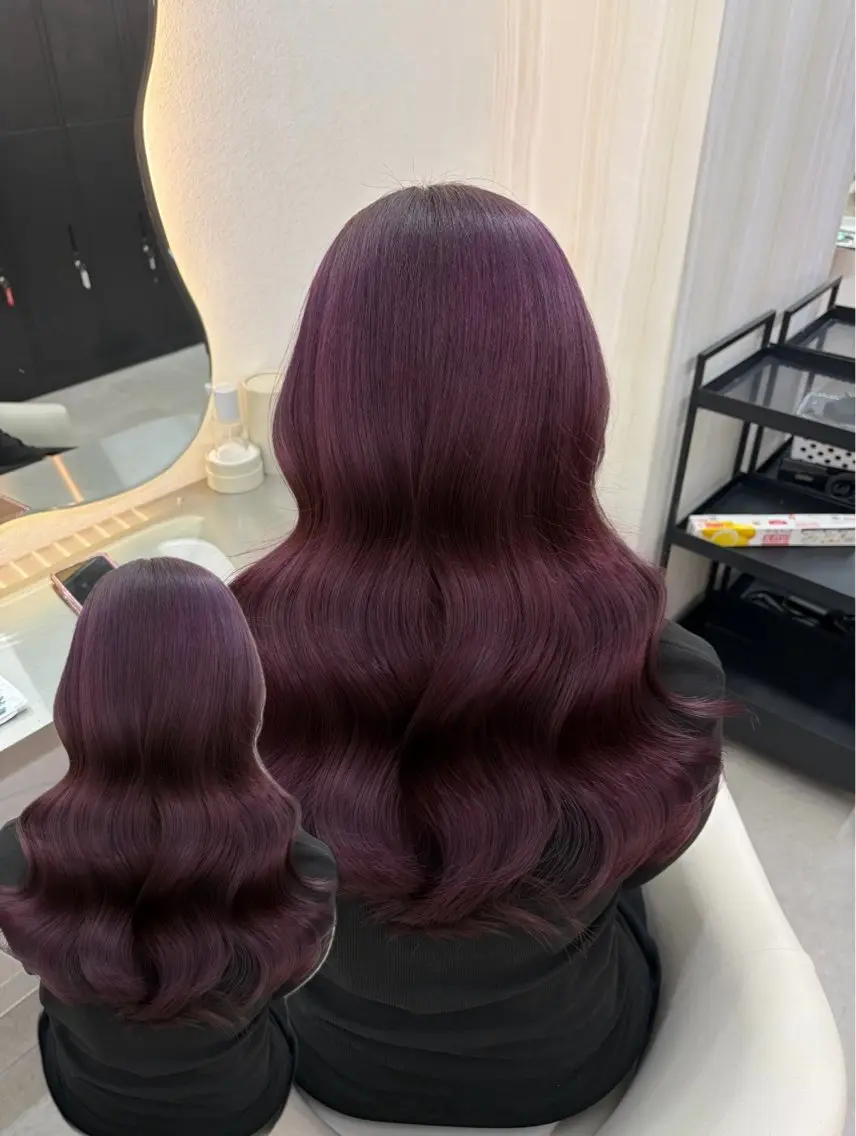ロング カラー ヘアアレンジ ヘアカラー 🩶透明感カラー 池袋/mei🩶のヘアスタイル