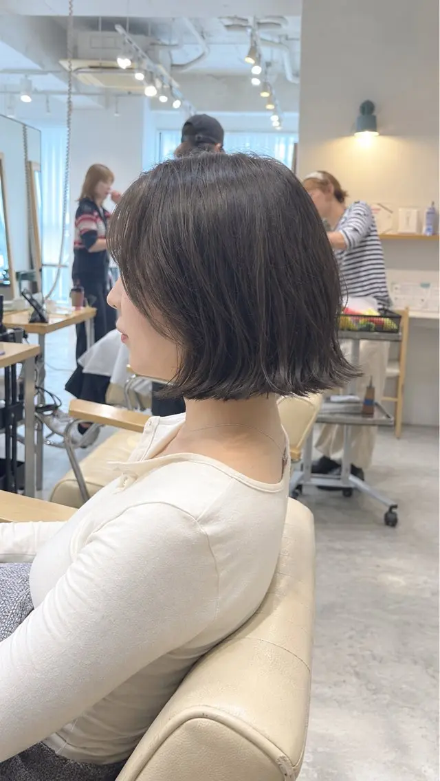 ミディアム パーマ ミディアムパーマ ボブ 外ハネヘア デジタルパーマ MIHO /directorのヘアスタイル
