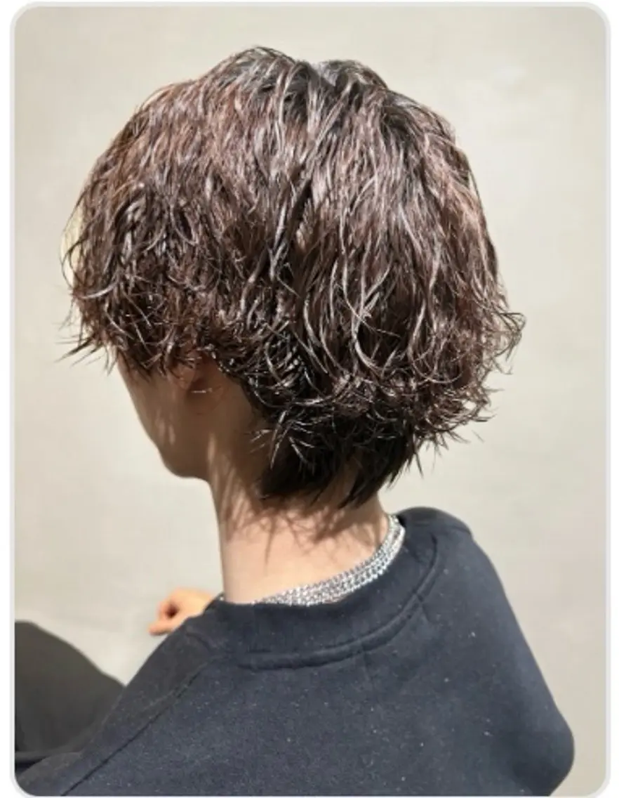 パーマ メンズ カット パーマ 、 神田一瑳のヘアスタイル