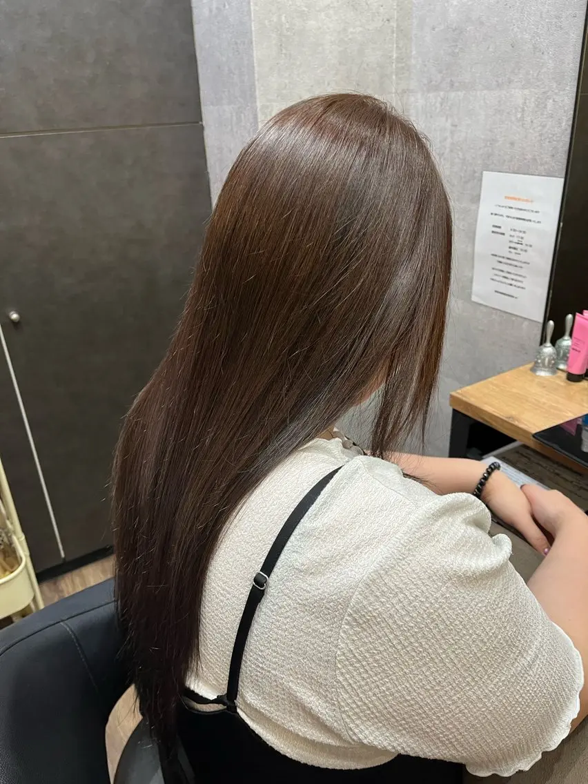 白髪染めリタッチカラーの写真