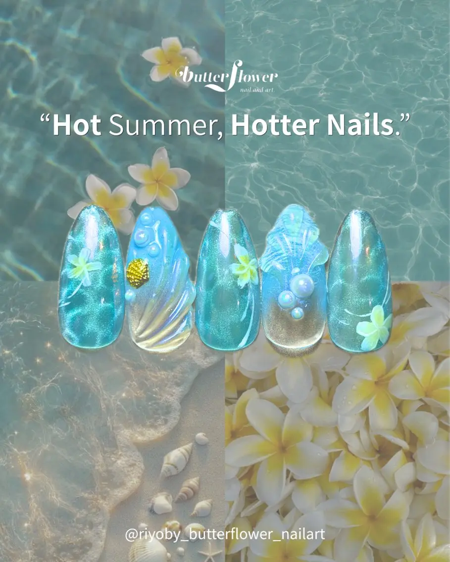 ネイル アートネイル ハンドネイル フットネイル butter flowerのネイルデザイン