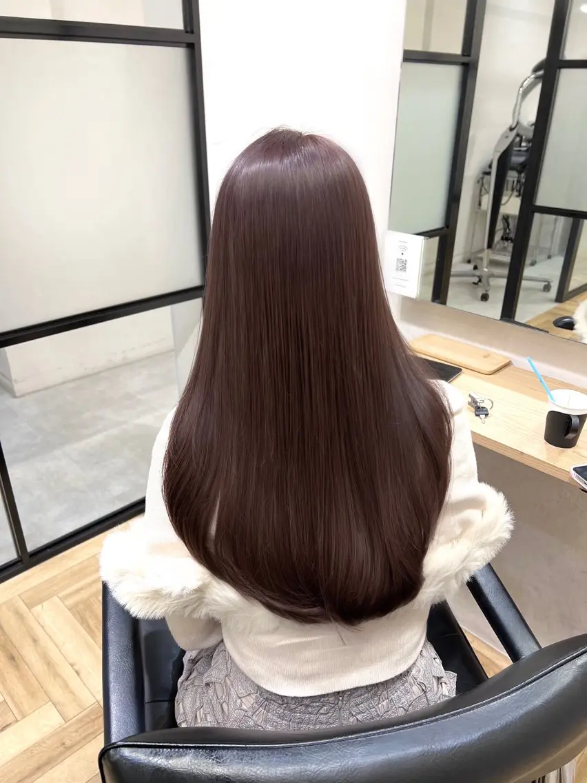 ロング カラー パーマ ヘアアレンジ キッズ ブリーチ カット ヘアカラー トリートメント 前川 朋香のヘアスタイル