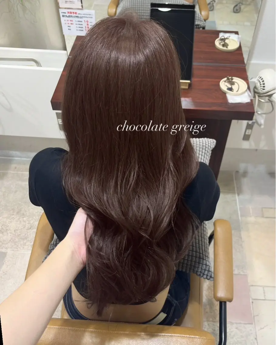 ロング カラー カット ヘアカラー トリートメント 透明感カラー／ 艶感カラー／RAMUのヘアスタイル
