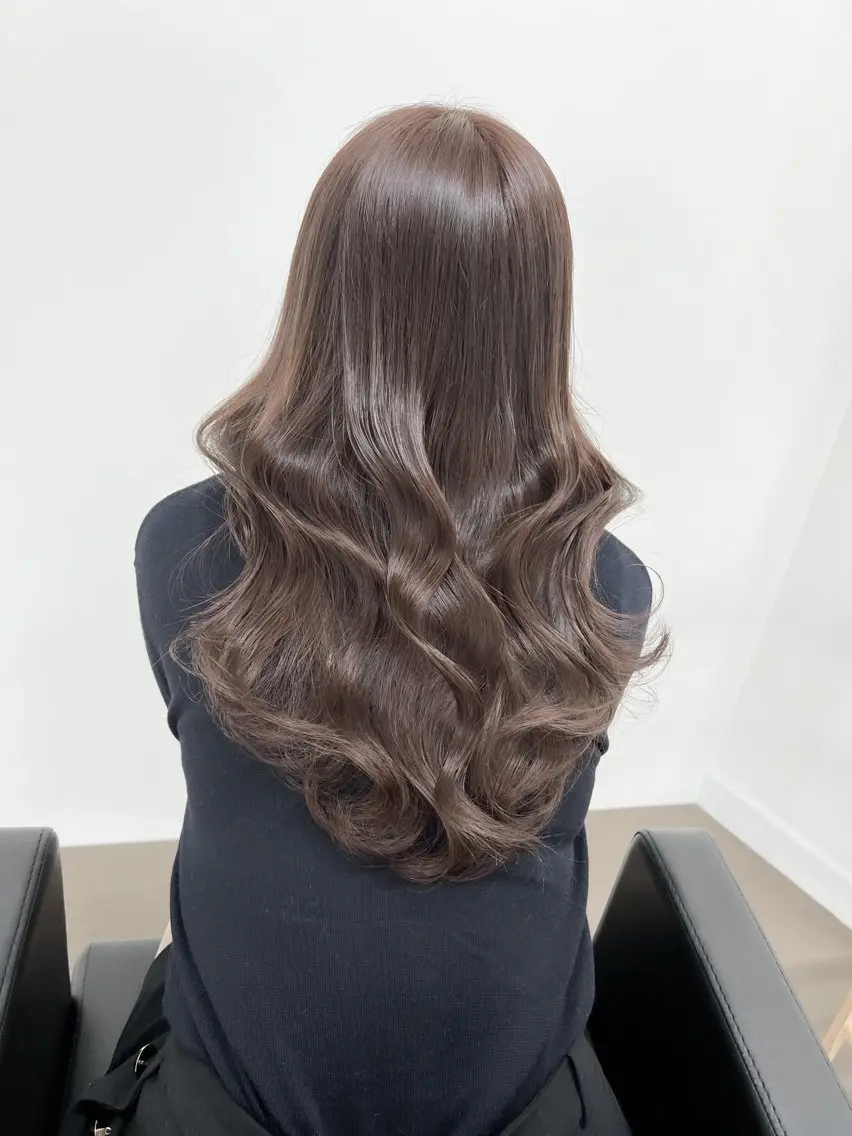 ロング カラー 透明感カラー ダブルカラー ヘアカラー 神戸ボブ✂️ ioe三宮/田 伸佳のヘアスタイル
