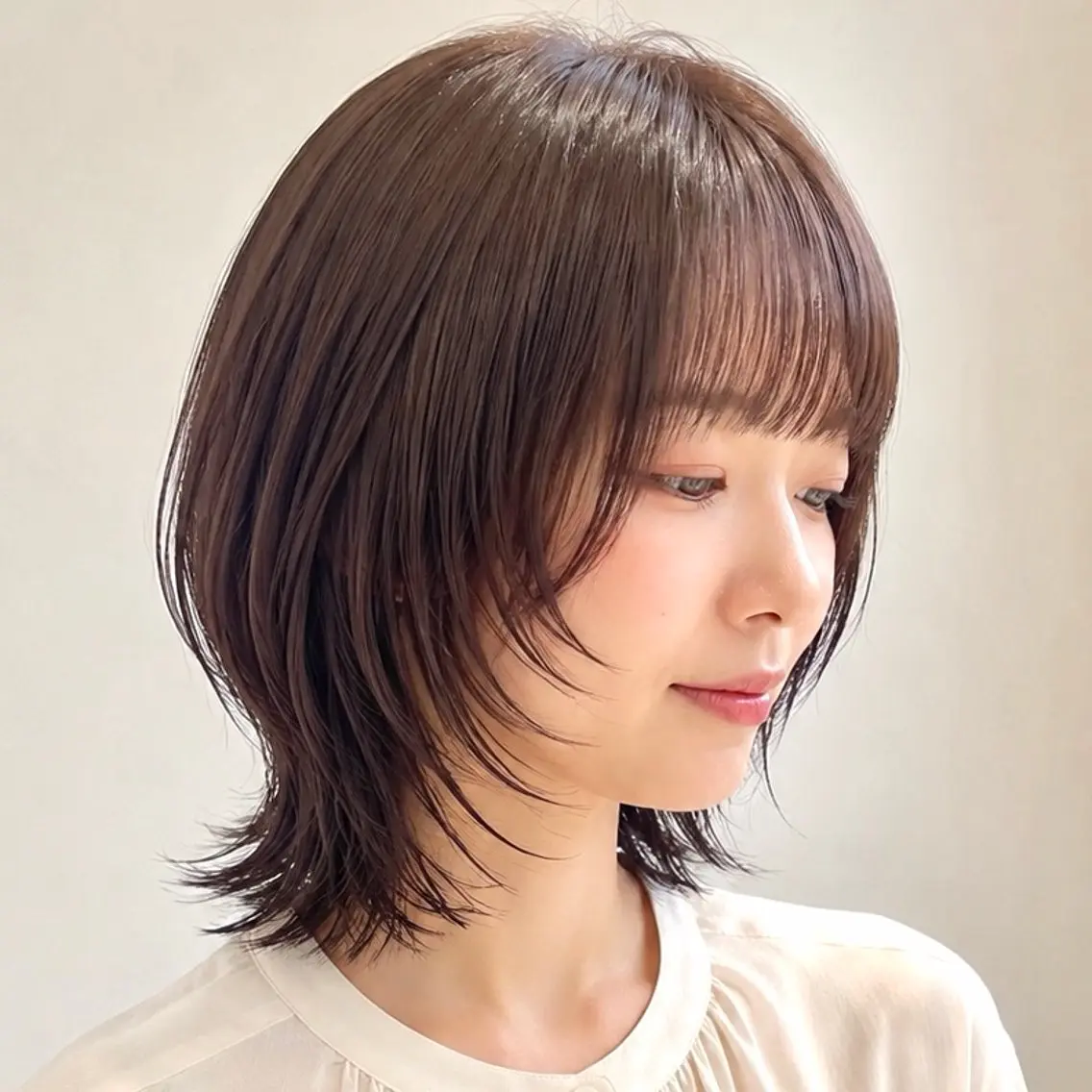 ミディアム カット ヘアカラー トリートメント STYLE 相模大野のヘアスタイル