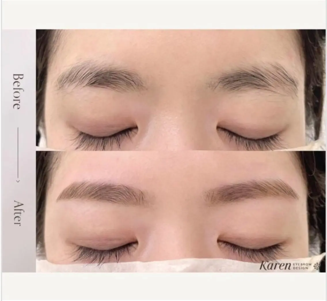 〖15分で美眉をつくる！〗眉カット✂️＋シェービング＋アイブロウメイク💐計15分で印象チェンジ💖の写真