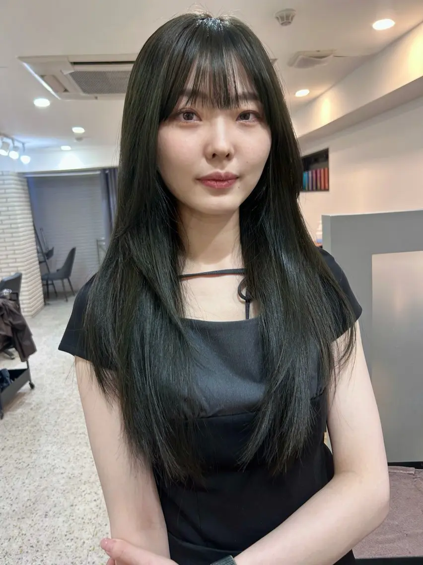 ロング 透明感カラー 莉々子のヘアスタイル