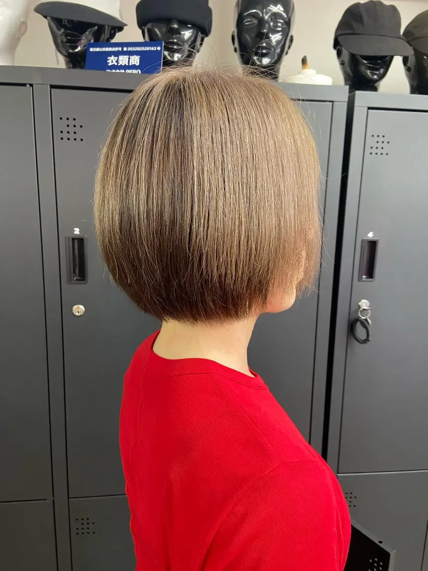 ミディアム ボブ 豊島 陽子のヘアスタイル