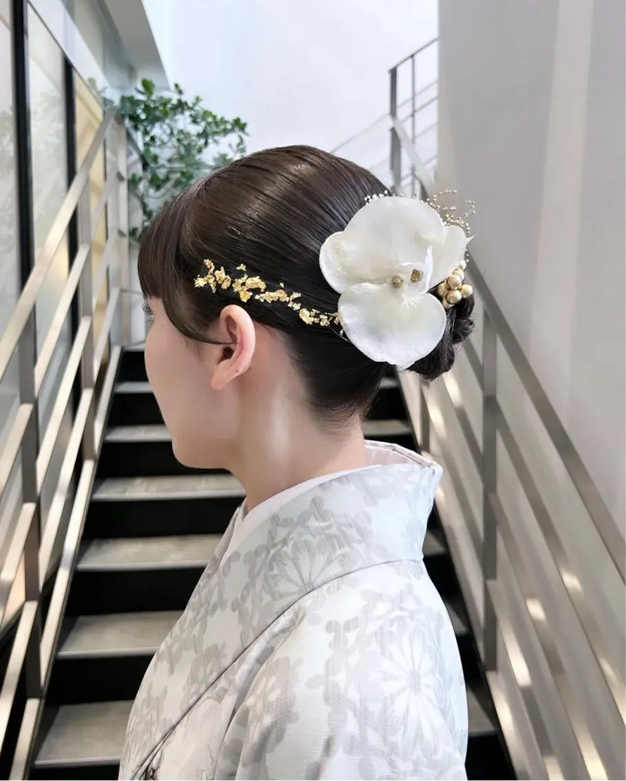 ヘアアレンジ 卒業式のヘアスタイル 着付け stylist 🌸 kana.のヘアスタイル