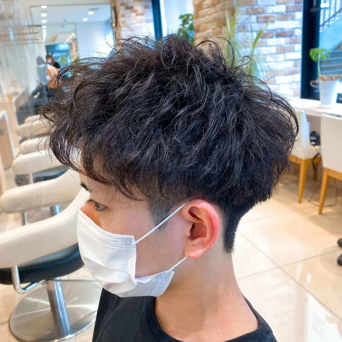 ショート メンズ カット パーマ 内野 光葉のヘアスタイル