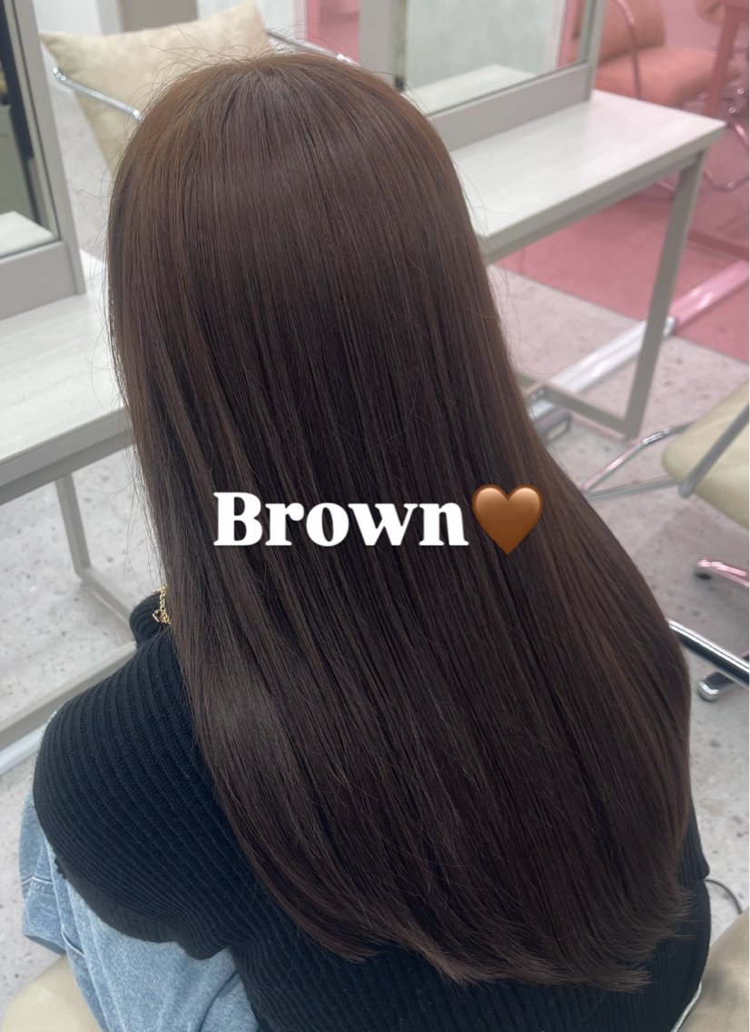 ロング カラー カット ヘアカラー トリートメント COCO reiのヘアスタイル
