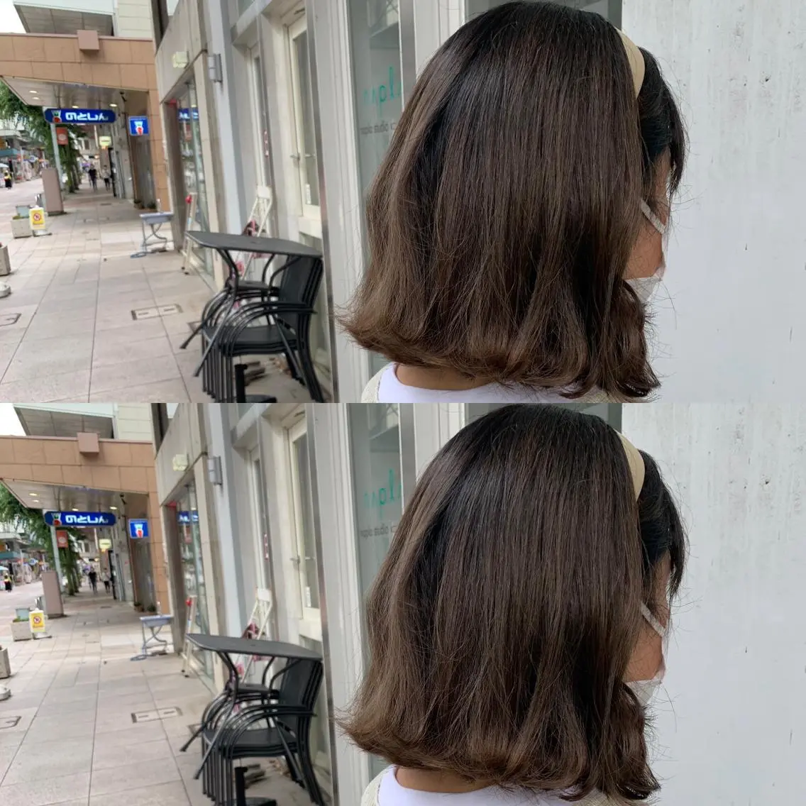 ショート カラー ヘアアレンジ 中門 玲那のヘアスタイル