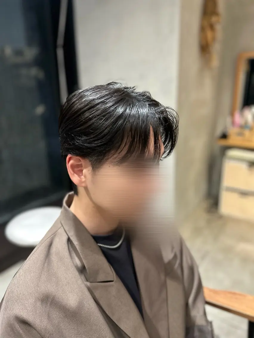 ショート メンズ センターパート 似合わせカット 川野 颯空のヘアスタイル