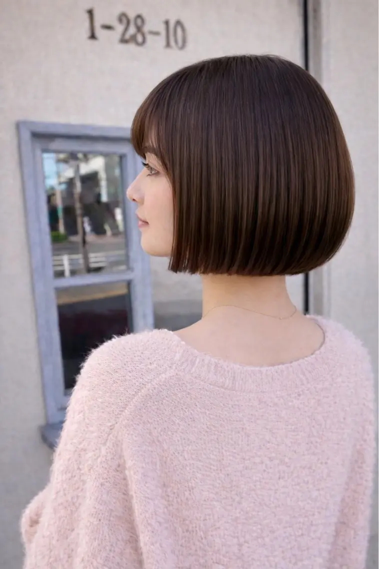 学生さんに大人気🌸な【パツっとボブ】の写真
