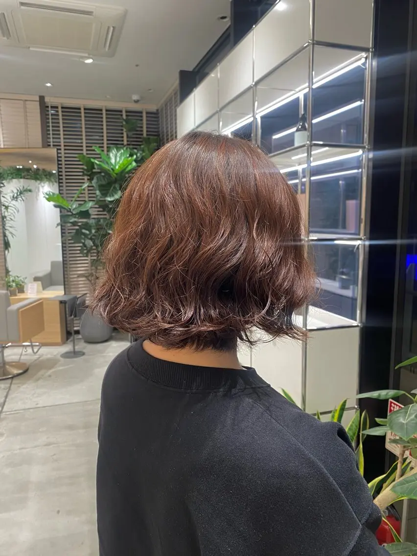 ショート パーマ パーマ トリートメント stair:case 🌱Fuka🌱🦖のヘアスタイル
