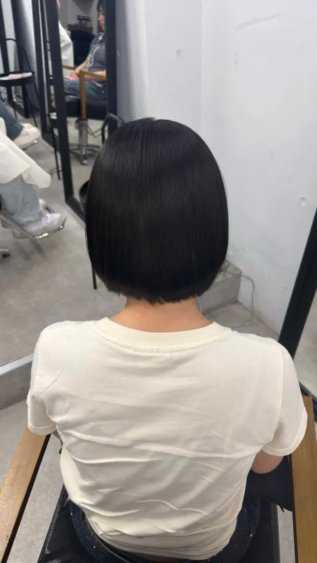 ショート くせ毛 縮毛矯正 縮毛矯正 トリートメント 奥村 和也のヘアスタイル