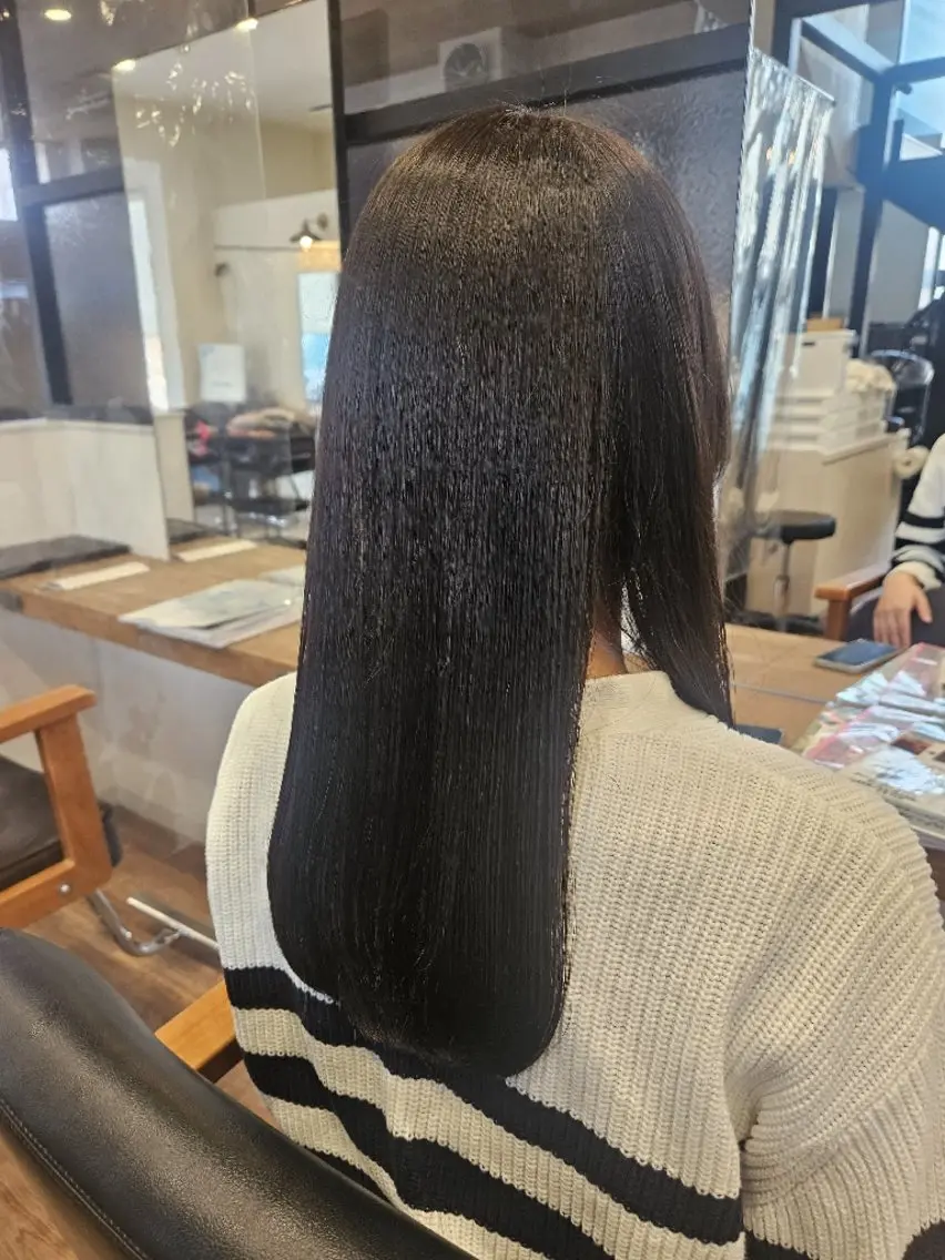 ロング カラー カット ヘアカラー トリートメント 関口 友菜のヘアスタイル