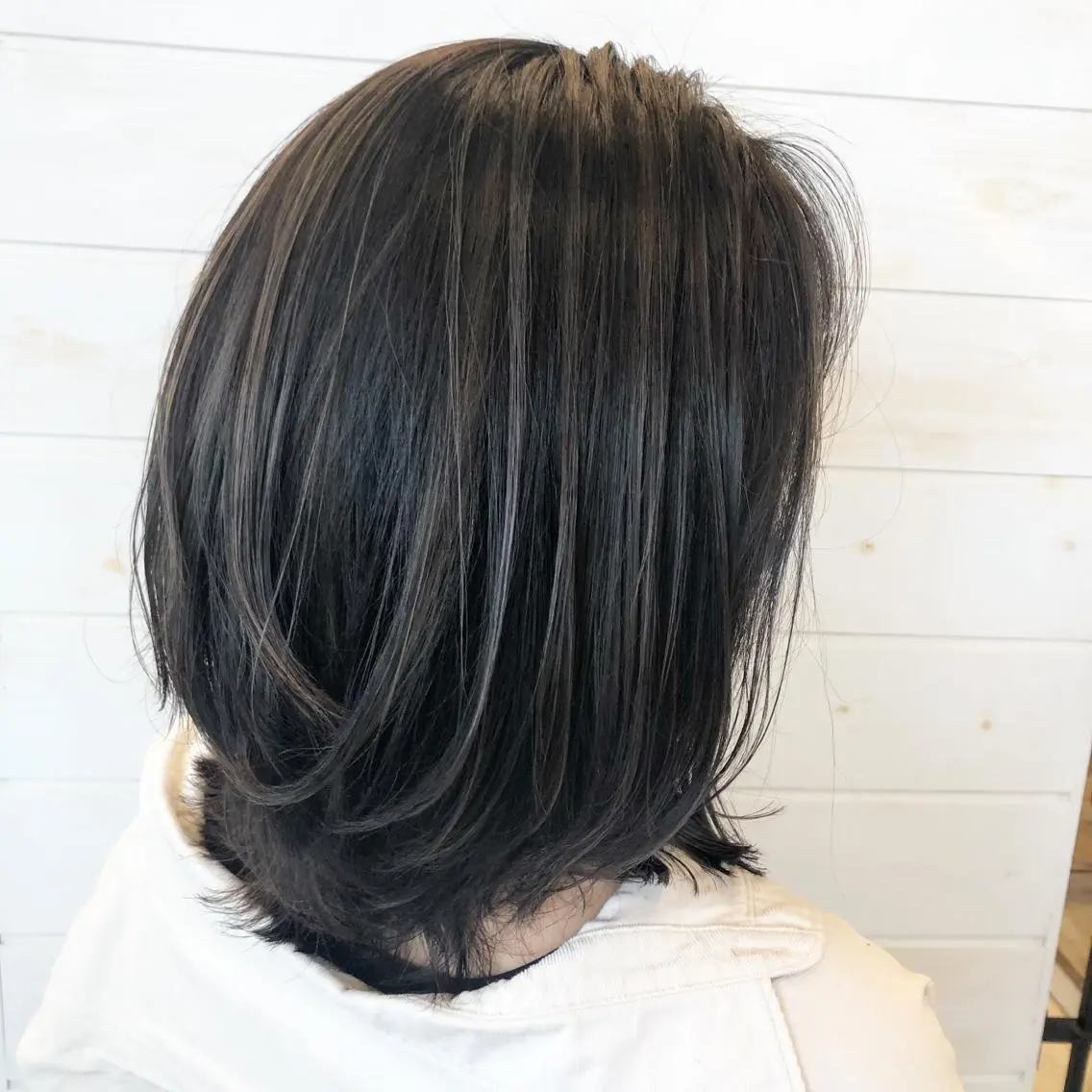 セミロング カラー ハイライトカラー ハイライト 東恩納 誠のヘアスタイル