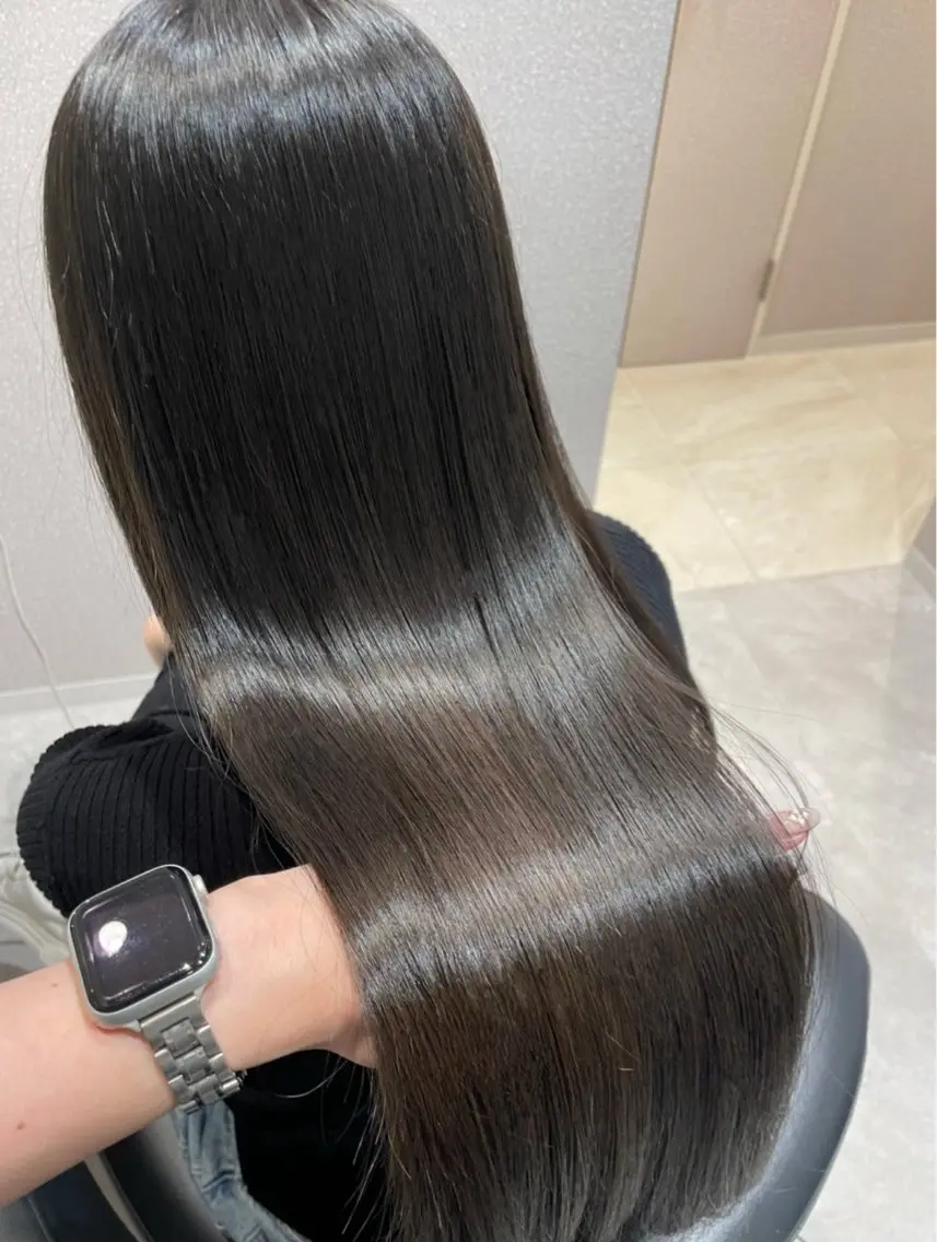 ロング 髪質改善 トリートメント カット ヘアカラー トリートメント ❤︎︎韓国ヘア❤︎︎ 𝑺𝒉𝒊𝒉𝒐のヘアスタイル