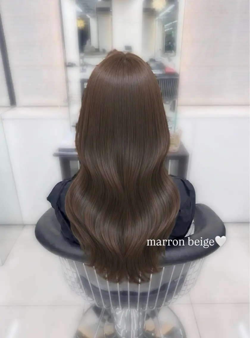 ロング ヘアカラー トリートメント 透明感カラー🎀 Yui🎀のヘアスタイル