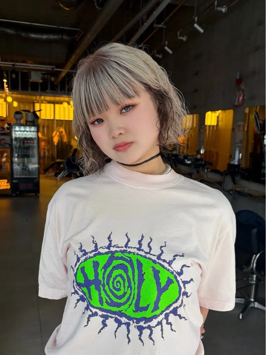 カラー ヘアカラー sara ブリーチカラーのヘアスタイル