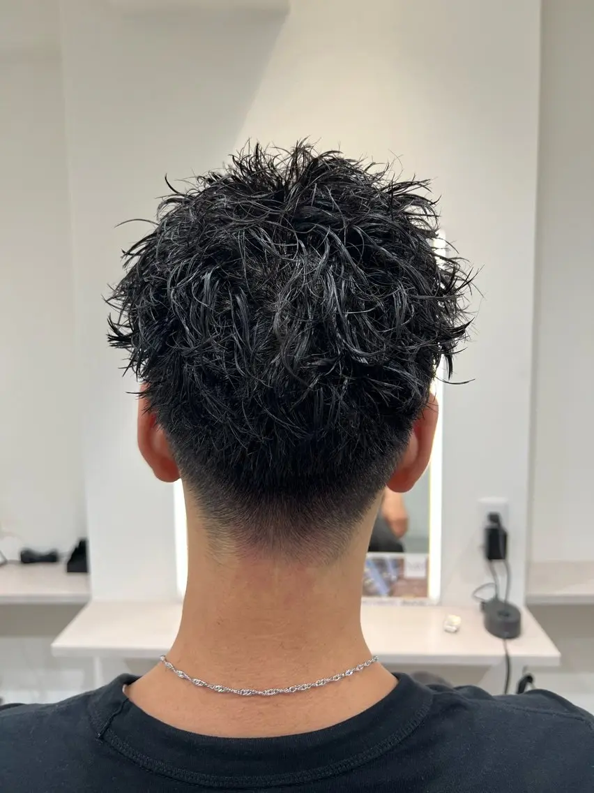 ショート パーマ メンズ メンズパーマ スパイキーショート ショートヘア Men's NAM 八角のヘアスタイル