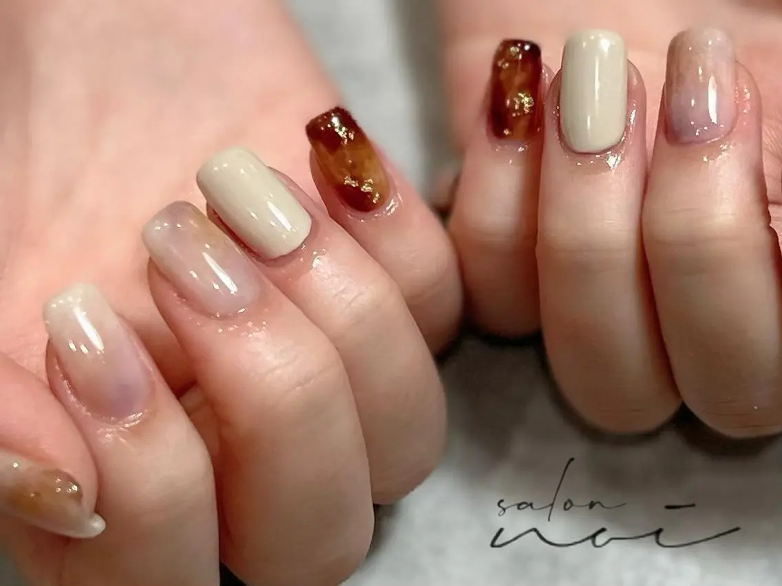 ネイル ニュアンスネイル ハンドネイル salon noiのネイルデザイン