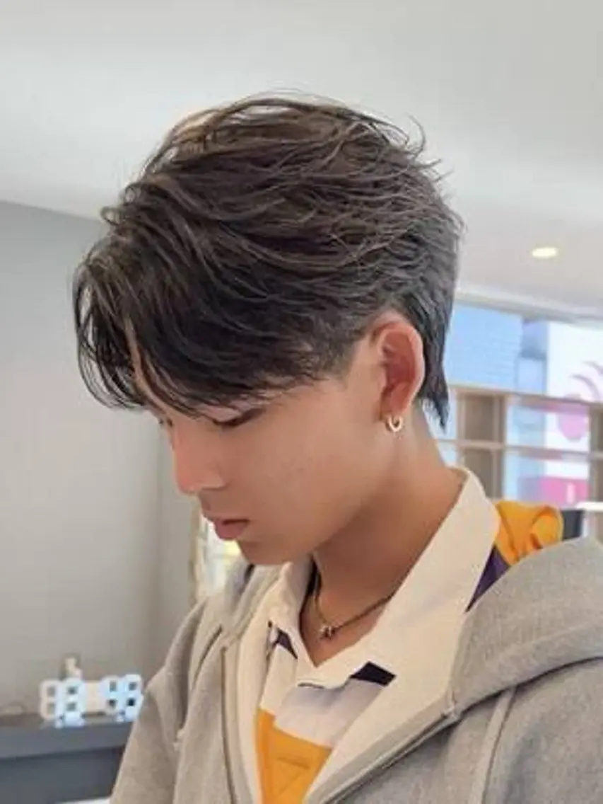 メンズ カット 💈フェザーパーマ 須賀俊介💈のヘアスタイル