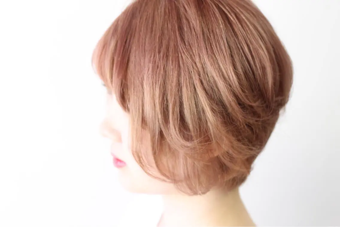 ショート カラー ハイトーンカラー ピンクカラー カット ヘアカラー トリートメント 💛丁寧さNo.🥇 🧸片山智裕💛のヘアスタイル