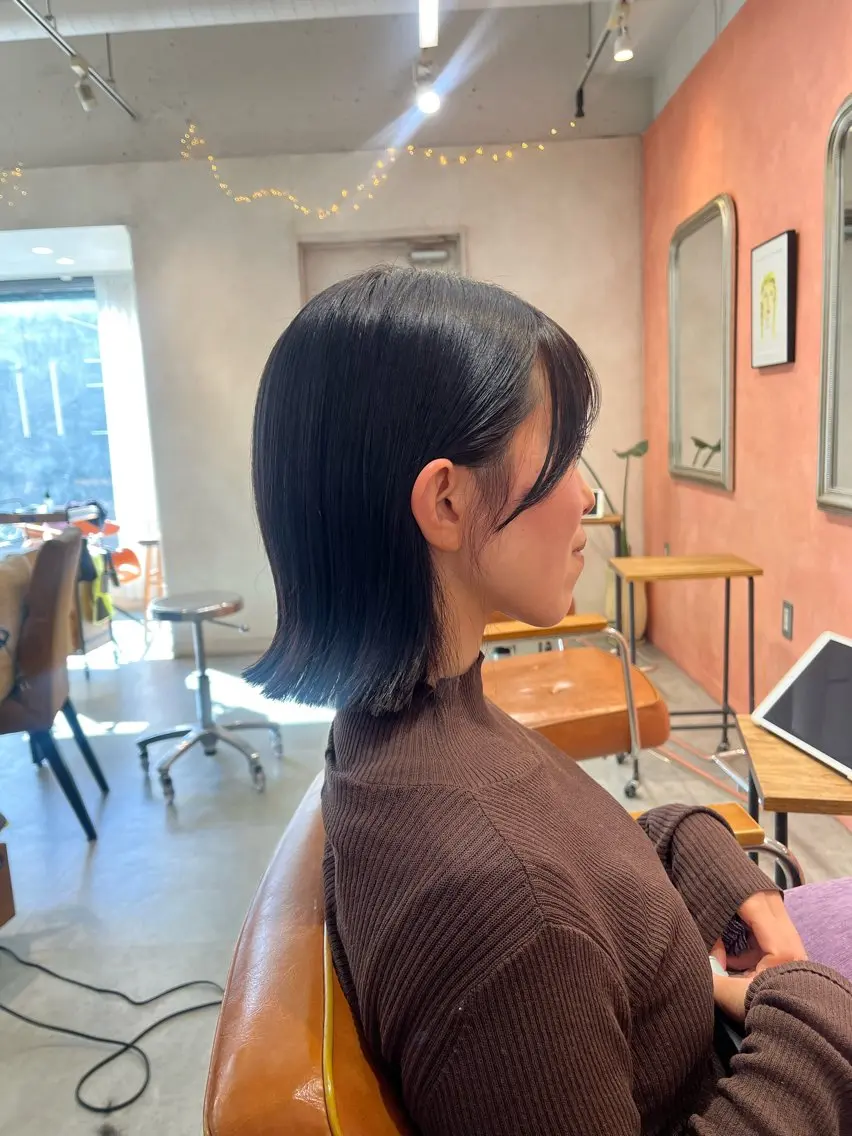 ミディアム 外ハネヘア みづき 新宿のヘアスタイル