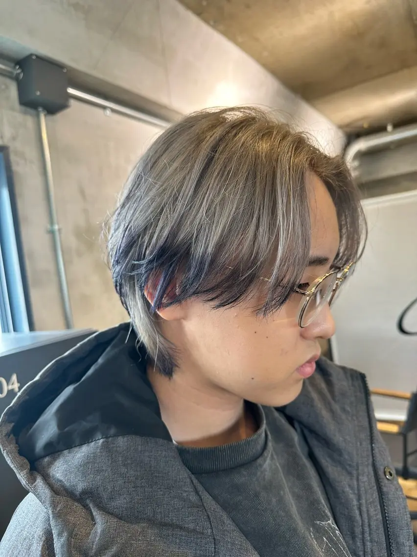 ショート カラー メンズ カット ヘアカラー スナップフォト確認 お願いします!竹内のヘアスタイル