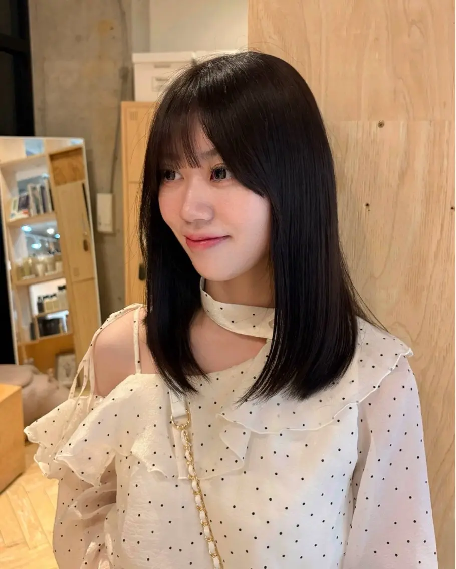 セミロング カット ヘアカラー トリートメント 🎀newカワイイ ヘア/りこ🎀のヘアスタイル