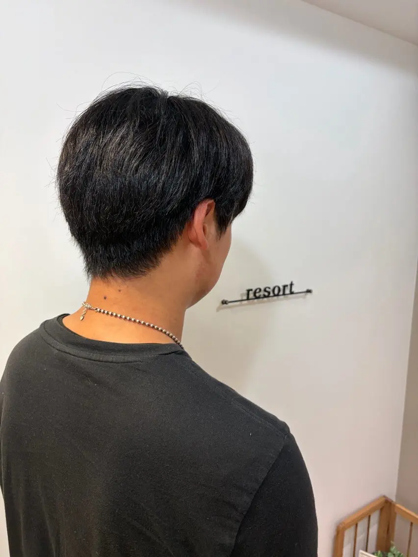 ショート メンズ ヘアカラー resort 嵯峨店 永井のヘアスタイル