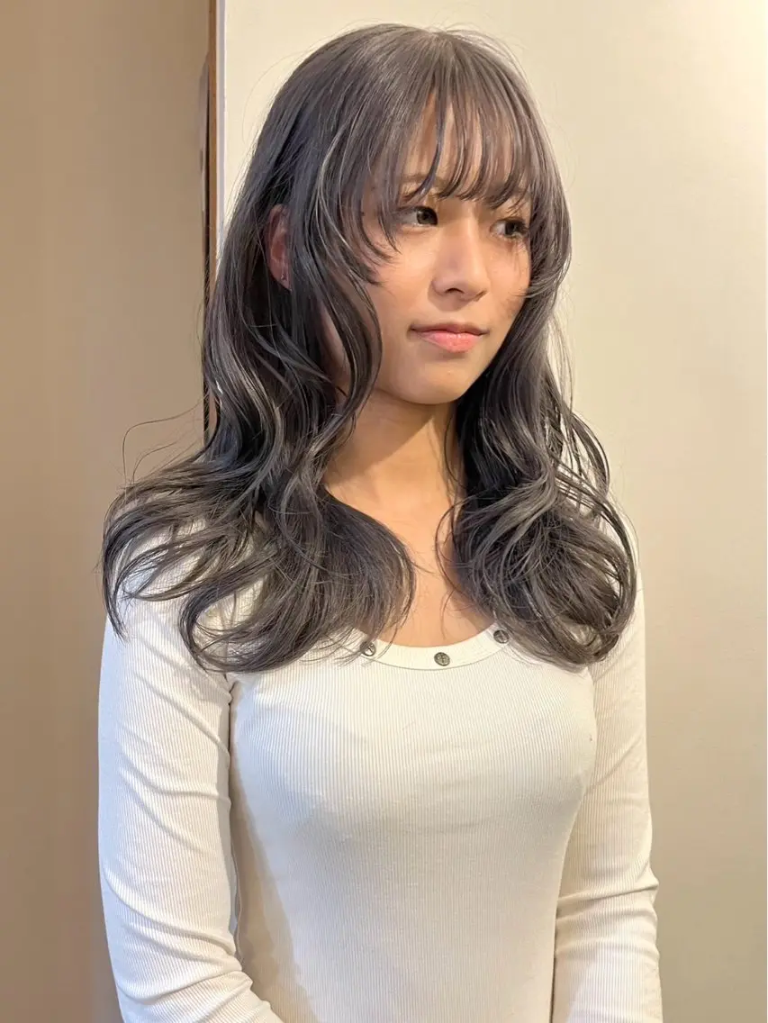 ロング カラー ふうか 心斎橋美容室のヘアスタイル
