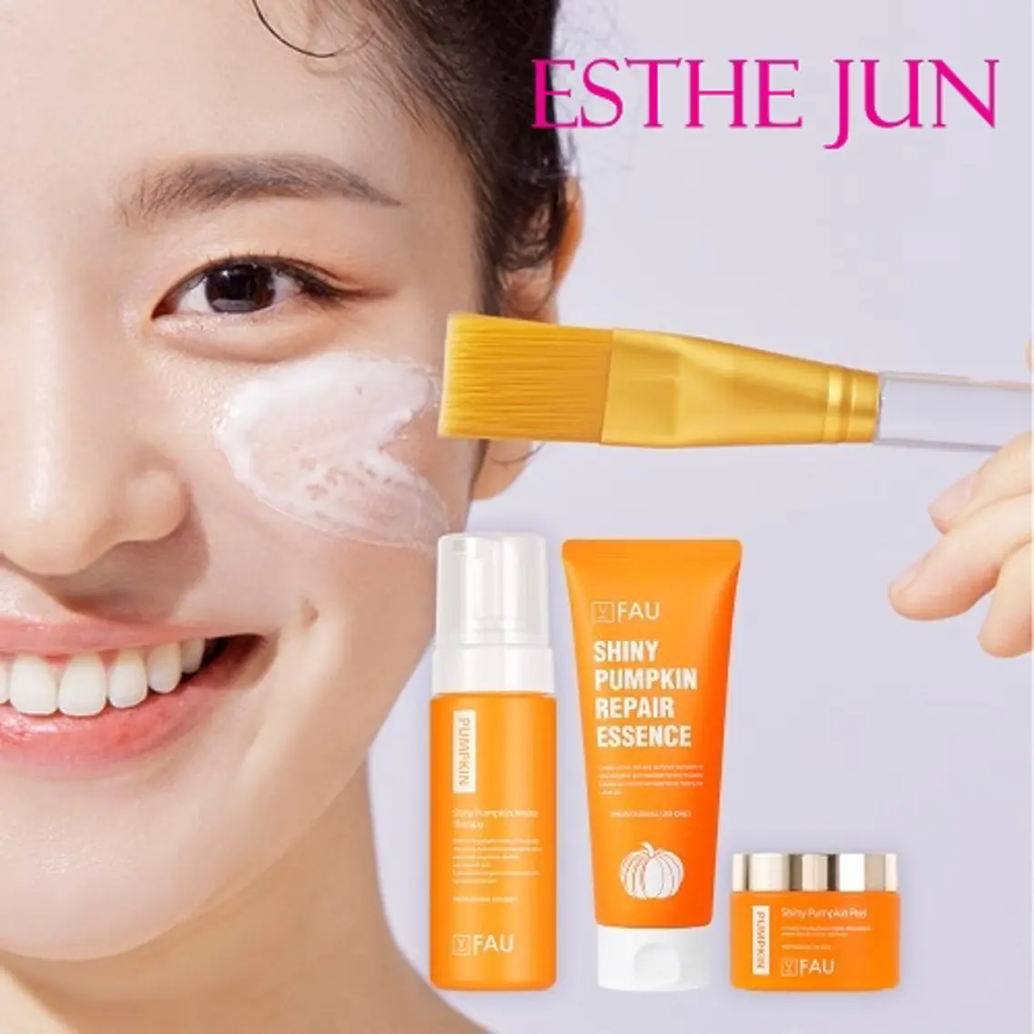 🎃【韓国発】かぼちゃピーリング☆真皮浸透☆水光LED+毛穴洗浄込み★新規8400円の写真