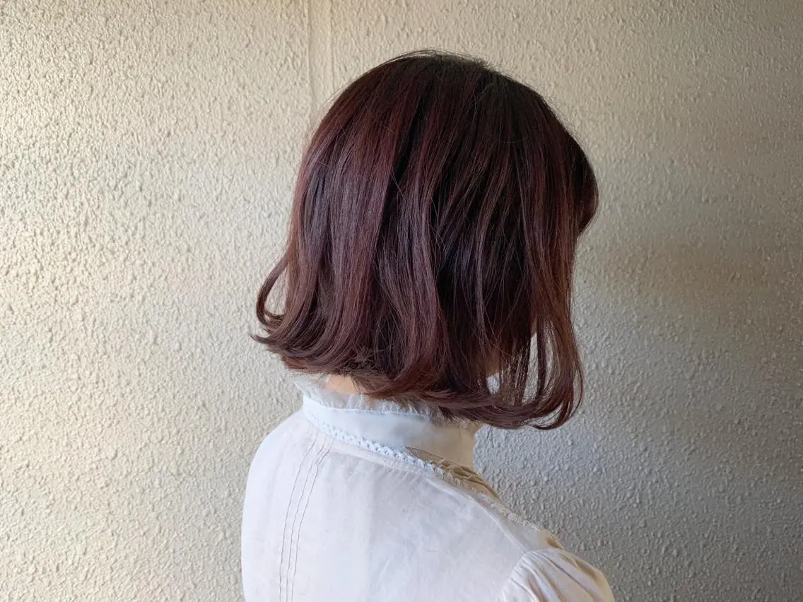 ミディアム カラー ピンクカラー ボブ サダハルカ |chouetteのヘアスタイル
