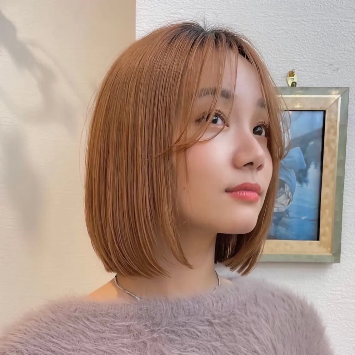 ボブカット🍒小顔フェイスバング《内部保湿トリートメント付き》💇‍♀️ボブの写真