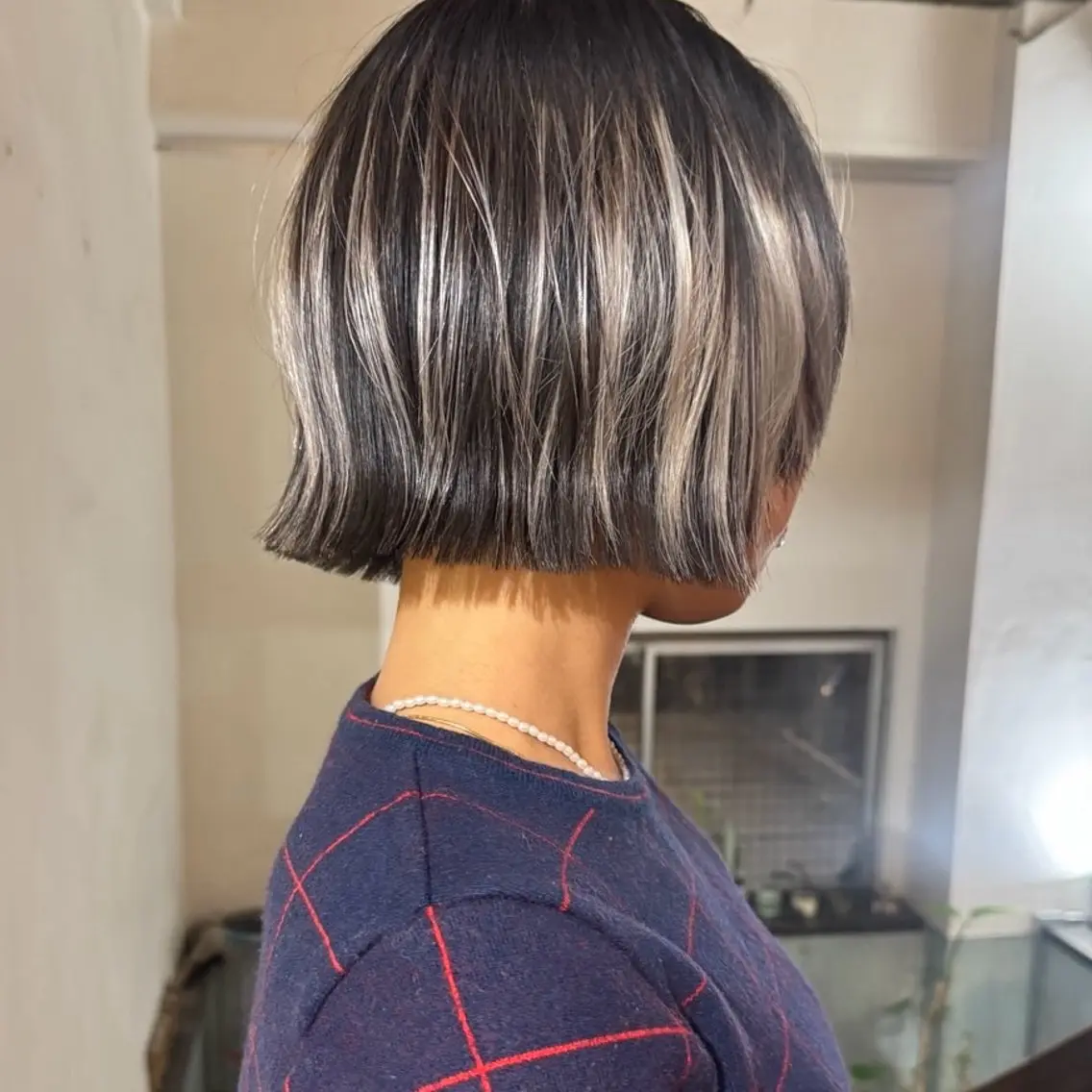 ショート カラー カット ヘアカラー トリートメント 石坂 日果梨のヘアスタイル