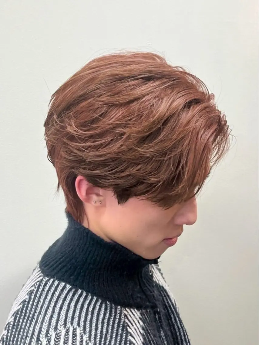 ショート カラー パーマ メンズ メンズ特化指名No. 1🔥Yoshiyaのヘアスタイル