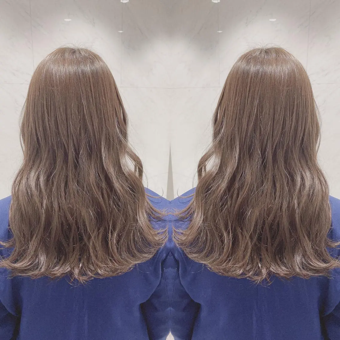 ロング カラー カット ヘアカラー トリートメント 重政 和樹のヘアスタイル