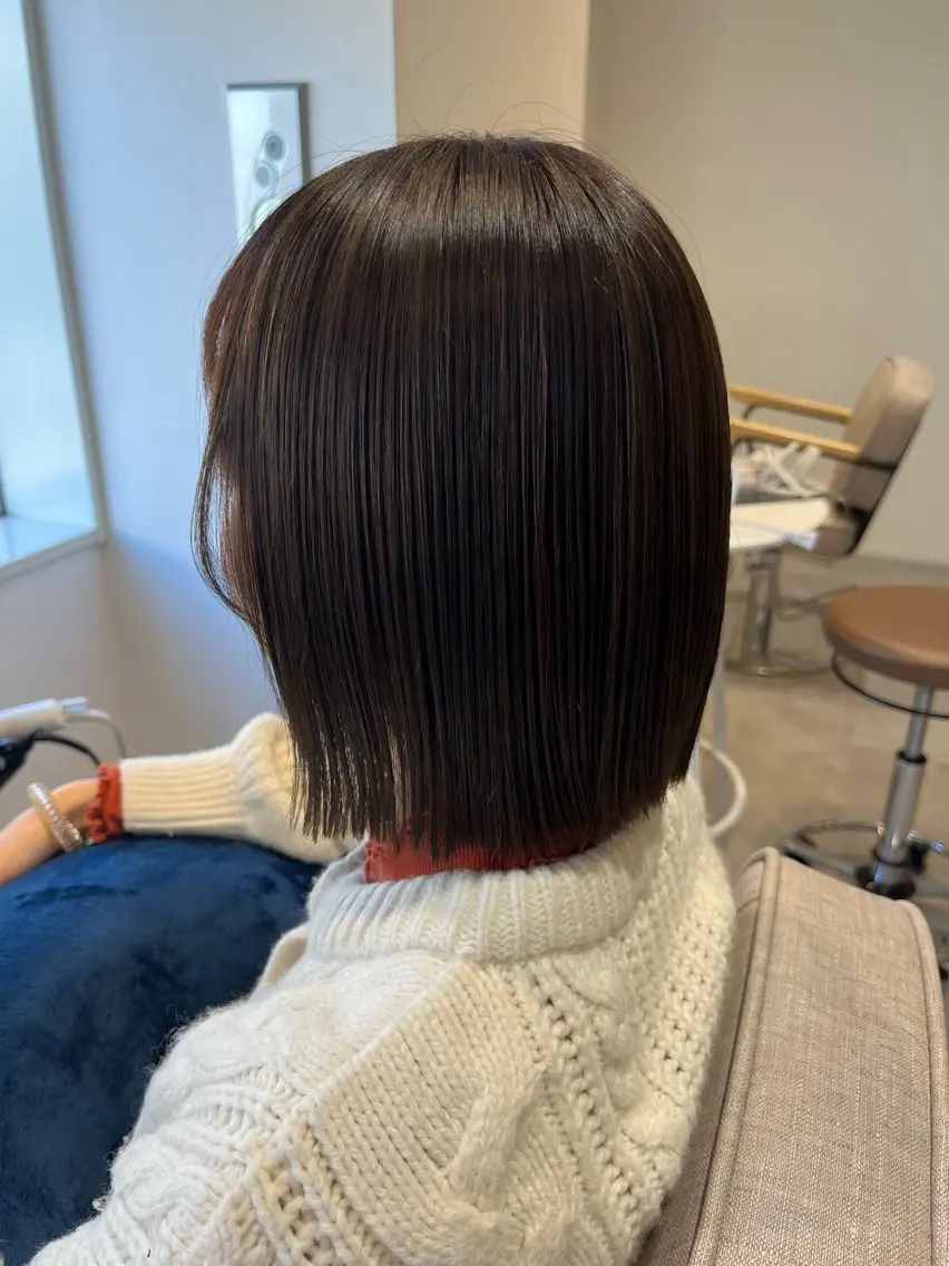 カラー グレイカラー🩶 藤田彩花のヘアスタイル